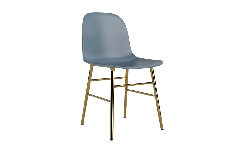 Normann Copenhagen - Form eetkamerstoel onderstel messing (set van 2)