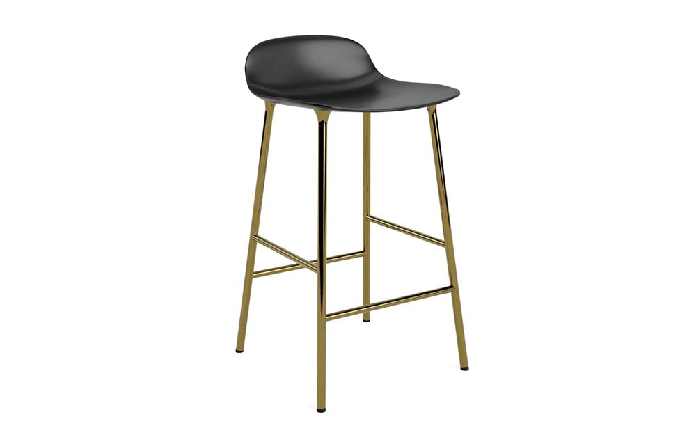 Normann Copenhagen - Form barkruk 65 cm messing (set van 2)