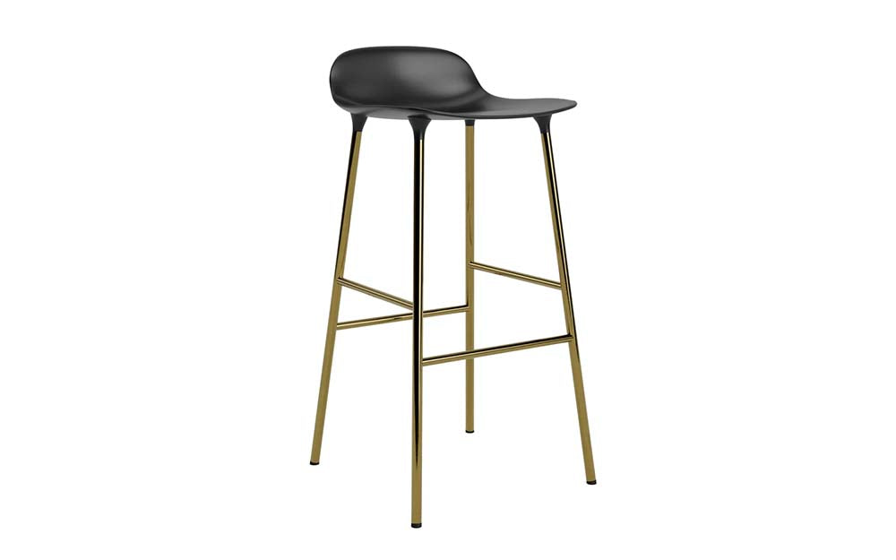 Normann Copenhagen - Form barkruk 75 cm messing (set van 2)