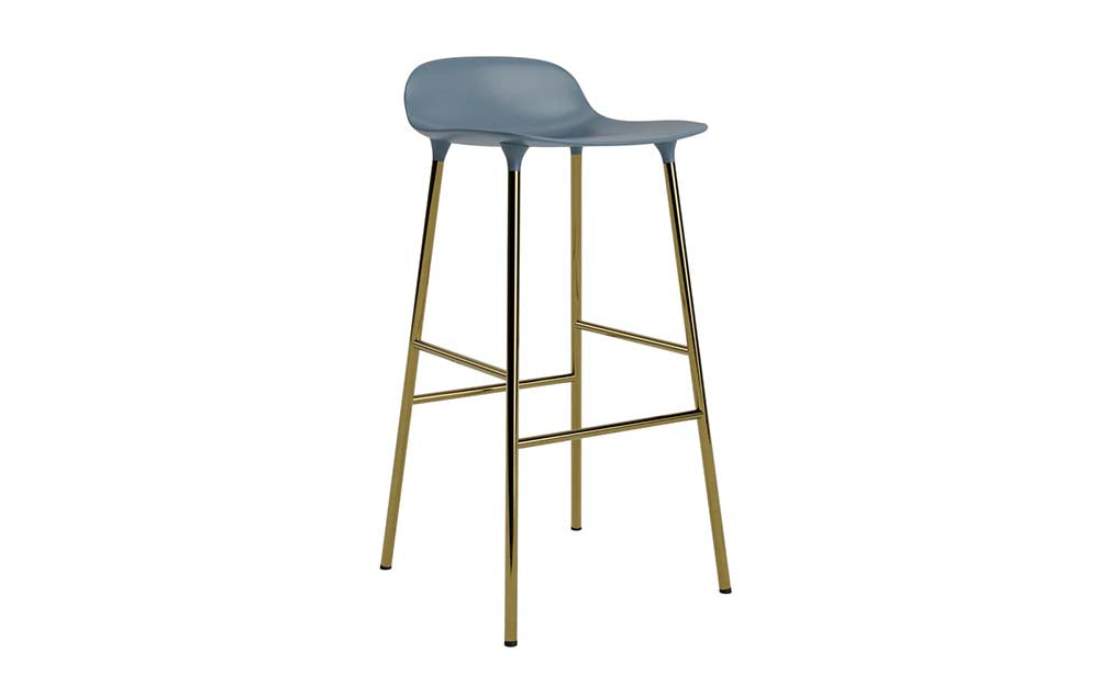 Normann Copenhagen - Form barkruk 75 cm messing (set van 2)