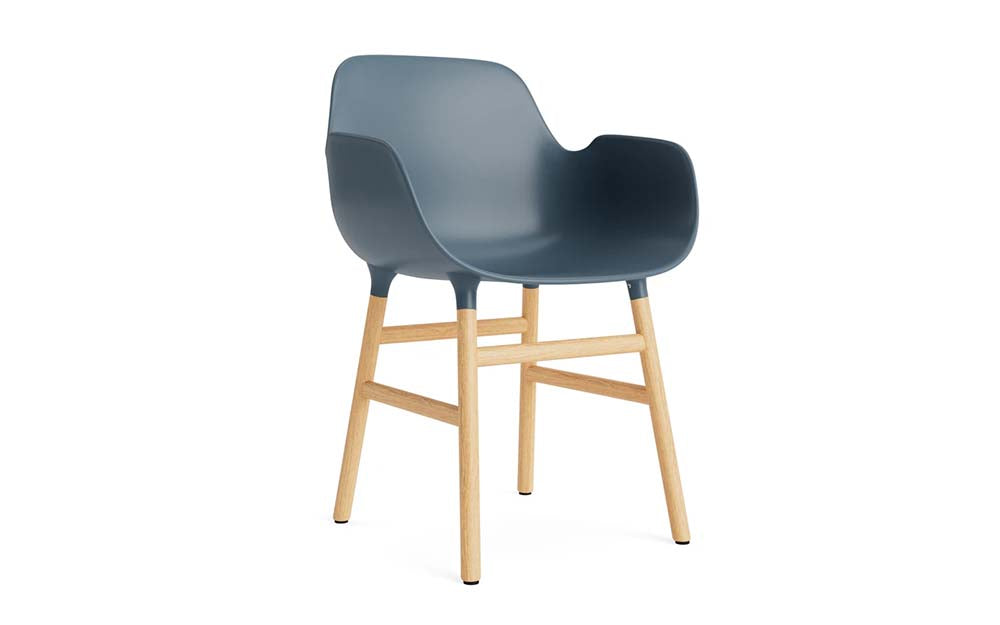 Normann Copenhagen - Form eetkamerstoel met arm eiken (set van 2)