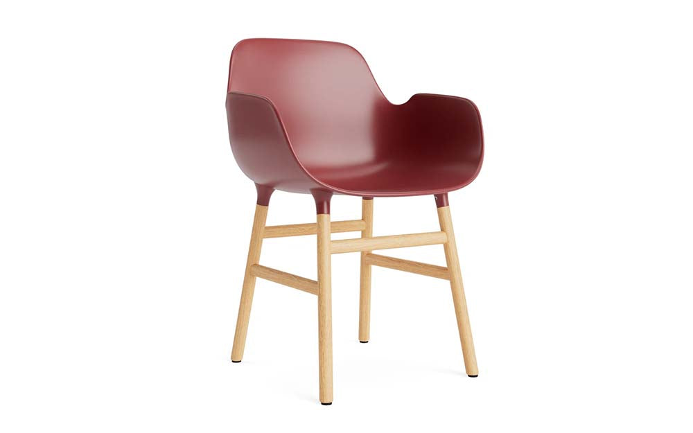 Normann Copenhagen - Form eetkamerstoel met arm eiken (set van 2)