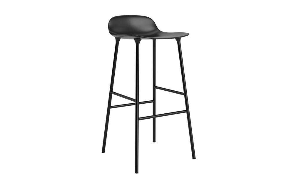 Normann Copenhagen - Form barkruk 75 cm staal (set van 2)