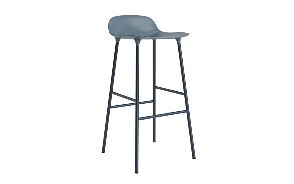 Normann Copenhagen - Form barkruk 75 cm staal (set van 2)