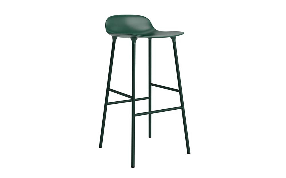 Normann Copenhagen - Form barkruk 75 cm staal (set van 2)