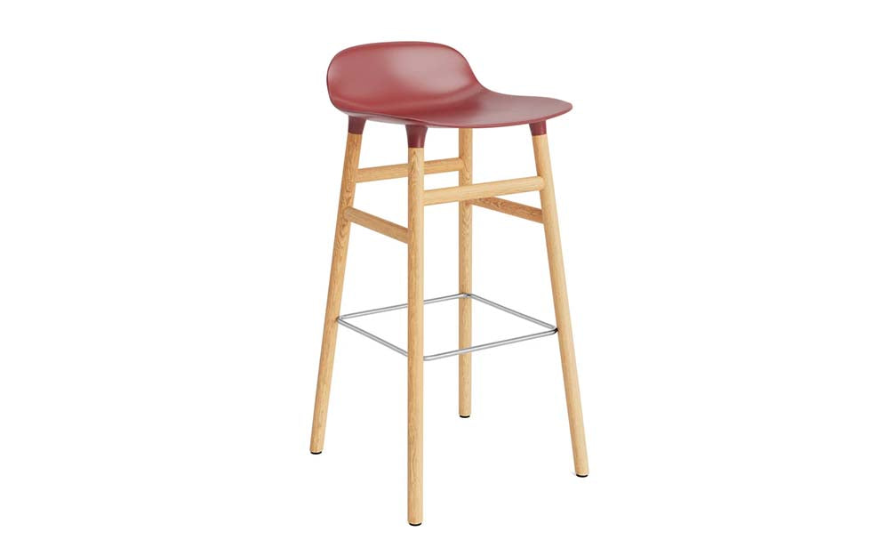 Normann Copenhagen - Form barkruk 75 cm eiken (set van 2)