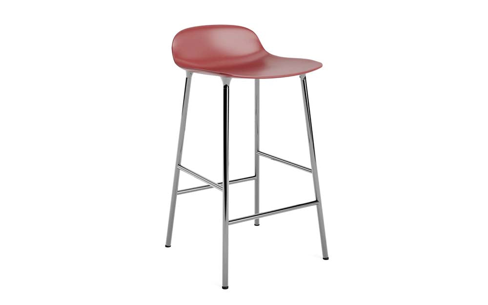 Normann Copenhagen - Form barkruk 65 cm chroom (set van 2)