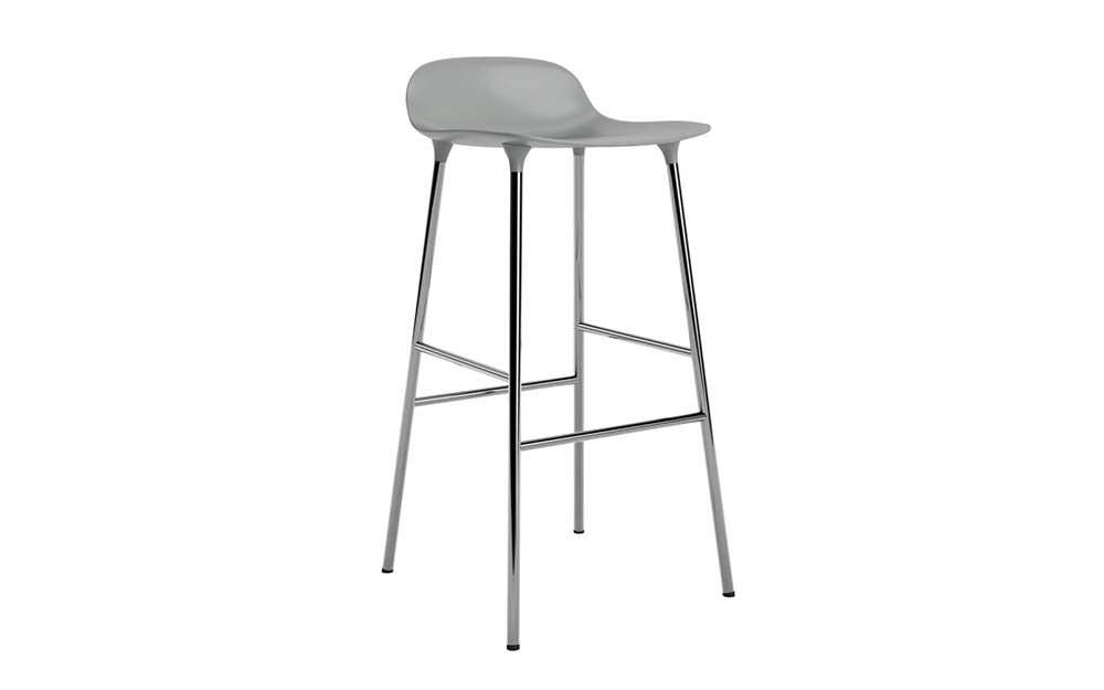 Normann Copenhagen - Form barkruk 75 cm chroom (set van 2)