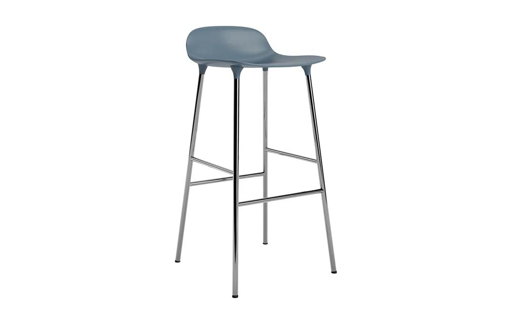 Normann Copenhagen - Form barkruk 75 cm chroom (set van 2)