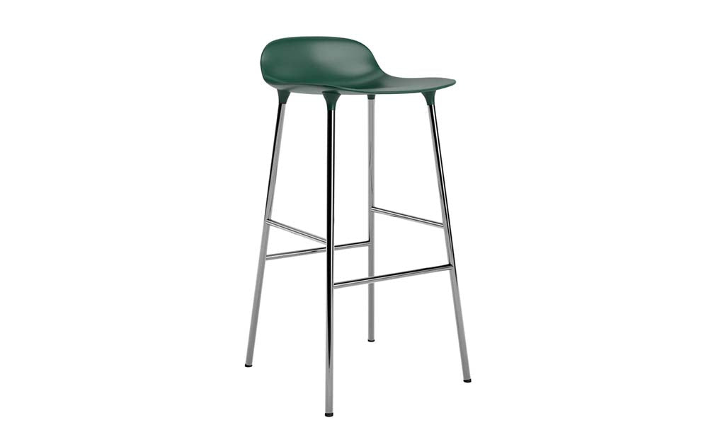 Normann Copenhagen - Form barkruk 75 cm chroom (set van 2)