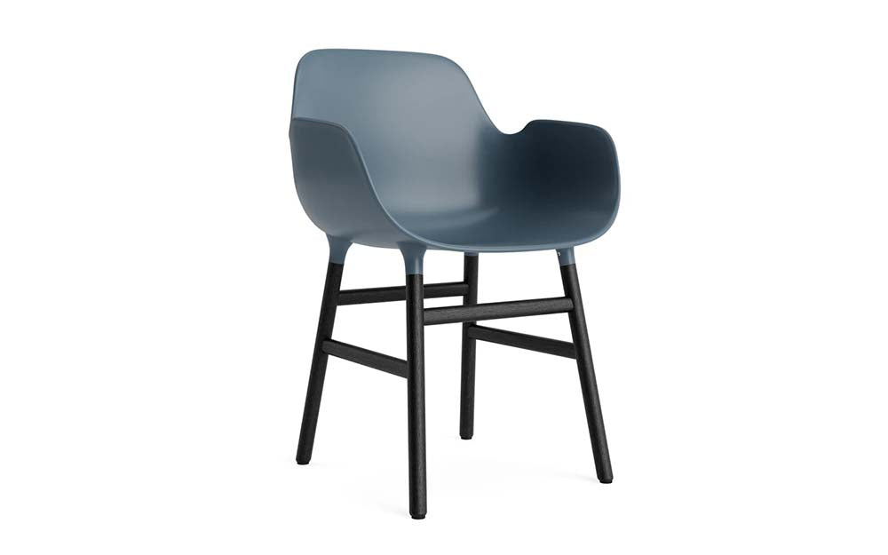 Normann Copenhagen - Form eetkamerstoel met arm eiken zwart (set van 2)