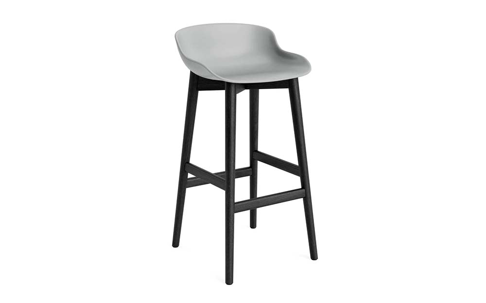 Normann Copenhagen - Hyg barkruk 75 cm eiken zwart (set van 2)