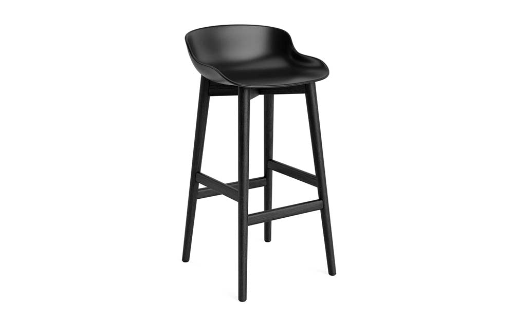 Normann Copenhagen - Hyg barkruk 75 cm eiken zwart (set van 2)