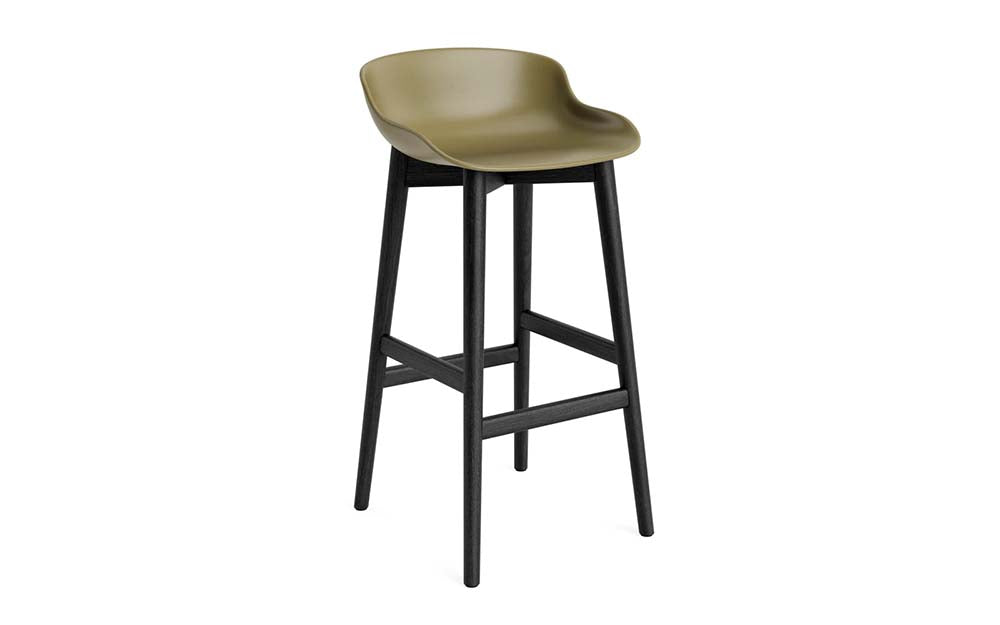 Normann Copenhagen - Hyg barkruk 75 cm eiken zwart (set van 2)