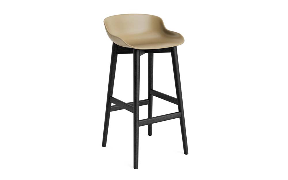 Normann Copenhagen - Hyg barkruk 75 cm eiken zwart (set van 2)