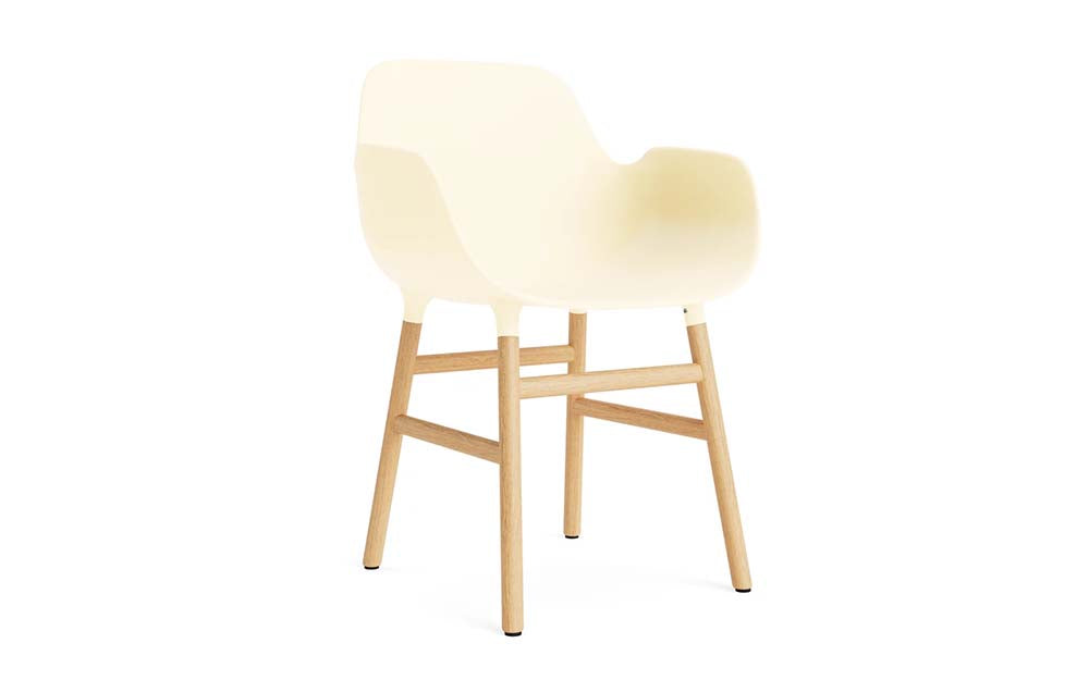 Normann Copenhagen - Form eetkamerstoel met arm eiken (set van 2)