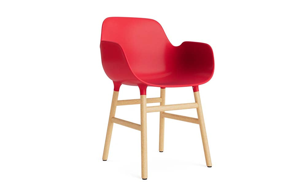 Normann Copenhagen - Form eetkamerstoel met arm eiken (set van 2)