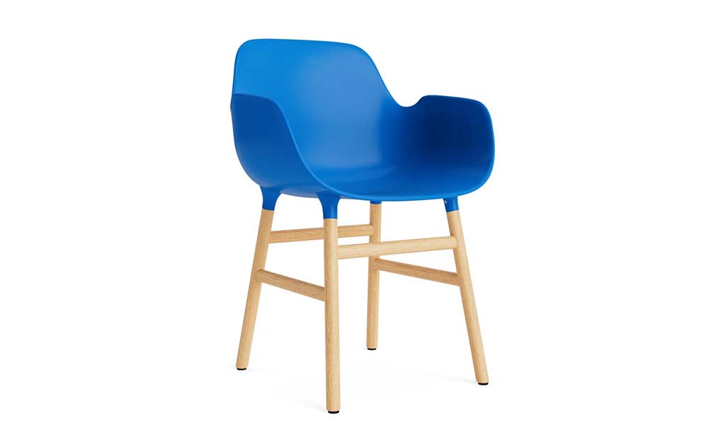 Normann Copenhagen - Form eetkamerstoel met arm eiken (set van 2)