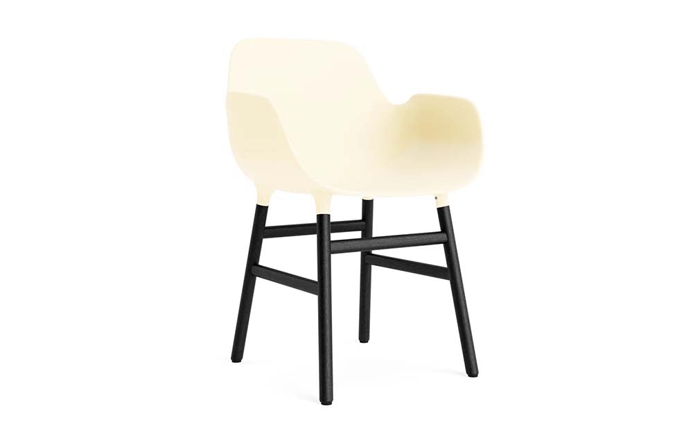 Normann Copenhagen - Form eetkamerstoel met arm eiken zwart (set van 2)