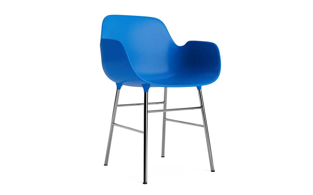 Normann Copenhagen - Form eetkamerstoel met arm chroom (set van 2)