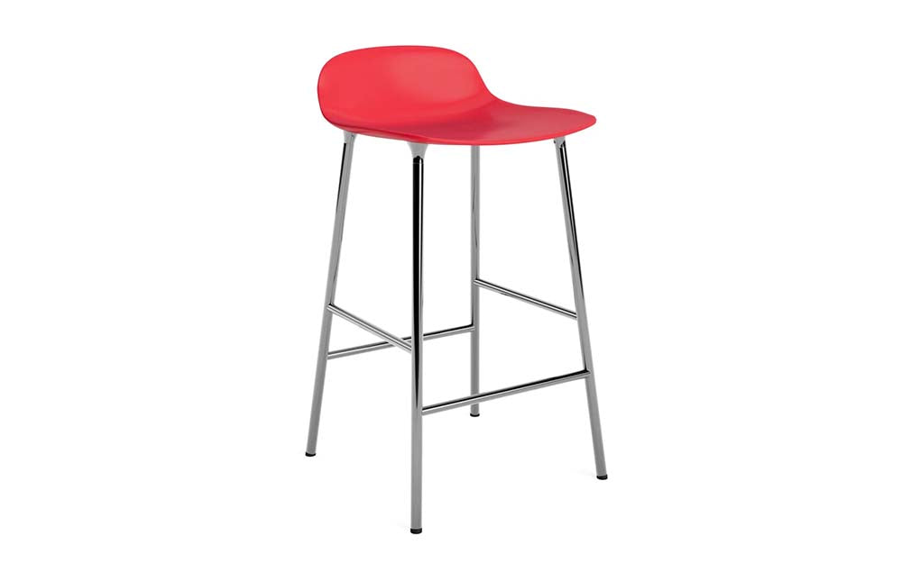 Normann Copenhagen - Form barkruk 65 cm chroom (set van 2)