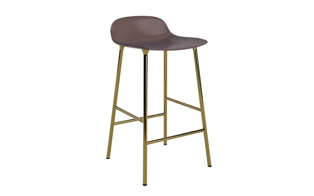Normann Copenhagen - Form barkruk 65 cm messing (set van 2)