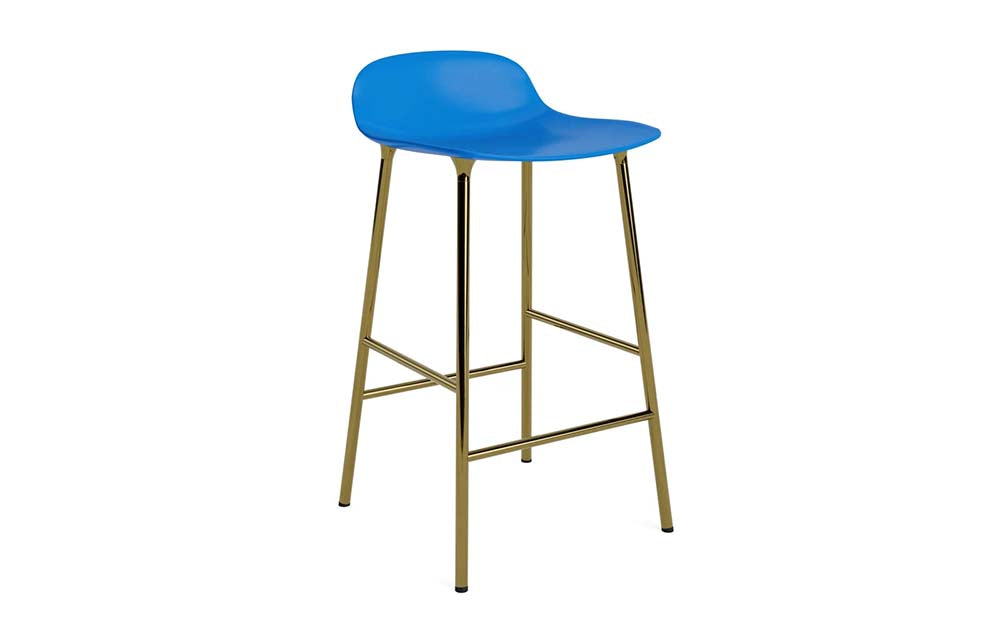 Normann Copenhagen - Form barkruk 65 cm messing (set van 2)