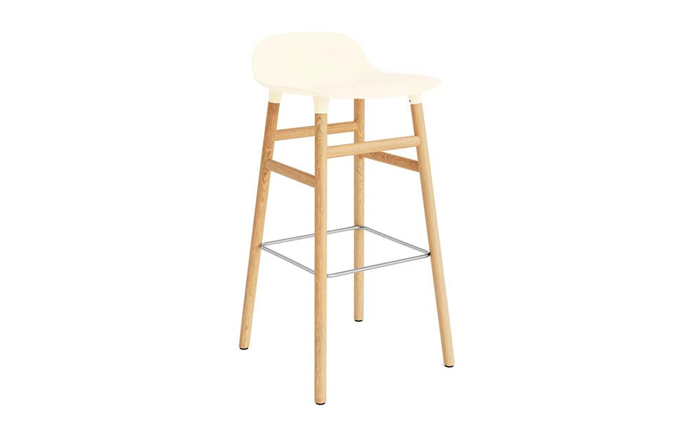 Normann Copenhagen - Form barkruk 75 cm eiken (set van 2)