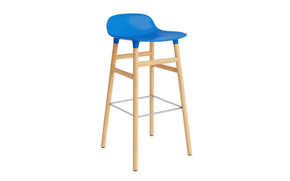 Normann Copenhagen - Form barkruk 75 cm eiken (set van 2)
