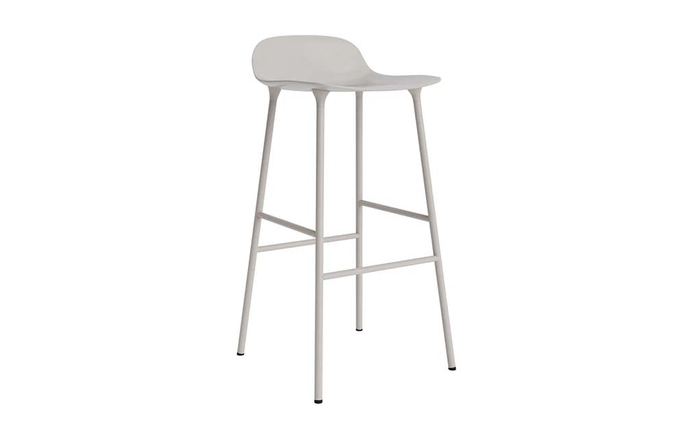 Normann Copenhagen - Form barkruk 75 cm staal (set van 2)