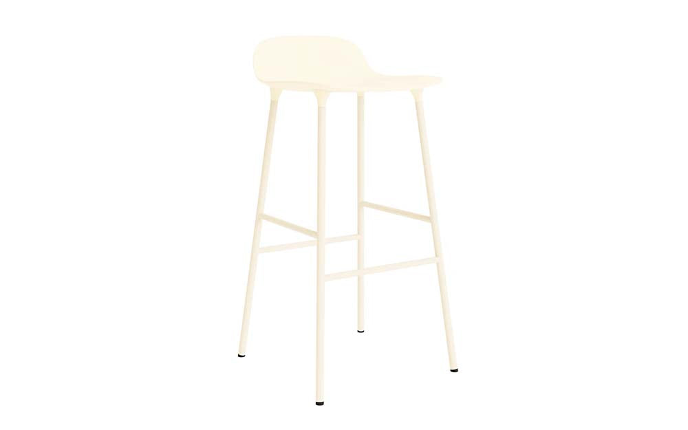 Normann Copenhagen - Form barkruk 75 cm staal (set van 2)