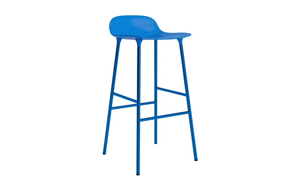 Normann Copenhagen - Form barkruk 75 cm staal (set van 2)
