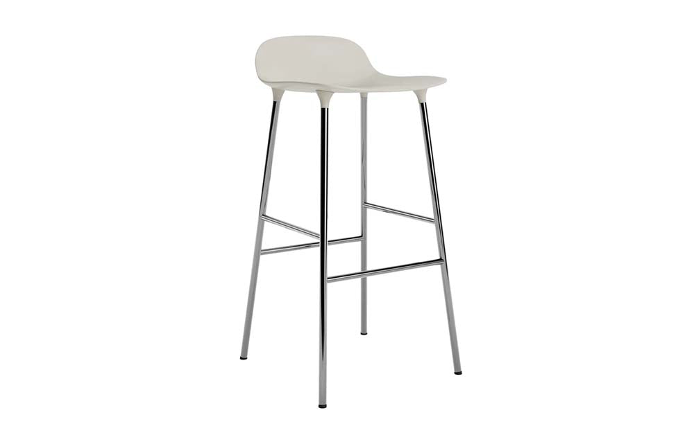 Normann Copenhagen - Form barkruk 75 cm chroom (set van 2)