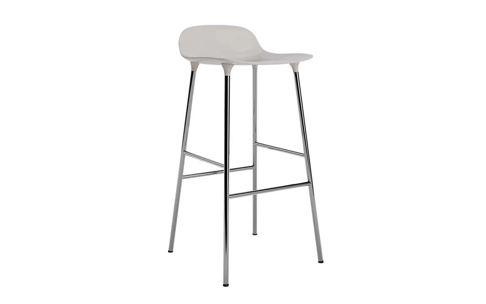 Normann Copenhagen - Form barkruk 75 cm chroom (set van 2)