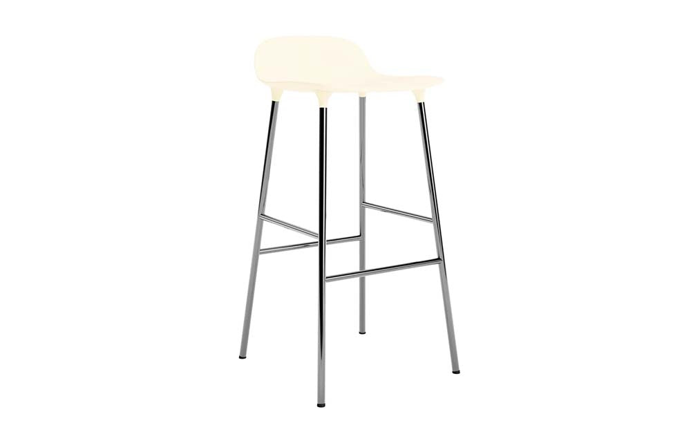 Normann Copenhagen - Form barkruk 75 cm chroom (set van 2)