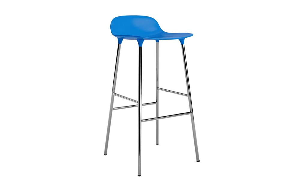 Normann Copenhagen - Form barkruk 75 cm chroom (set van 2)