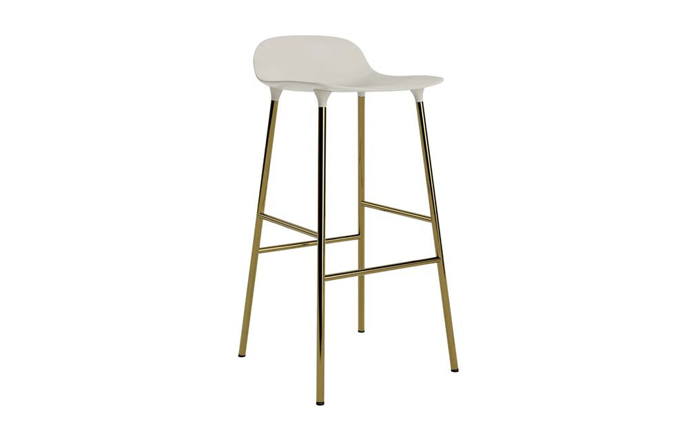 Normann Copenhagen - Form barkruk 75 cm messing (set van 2)