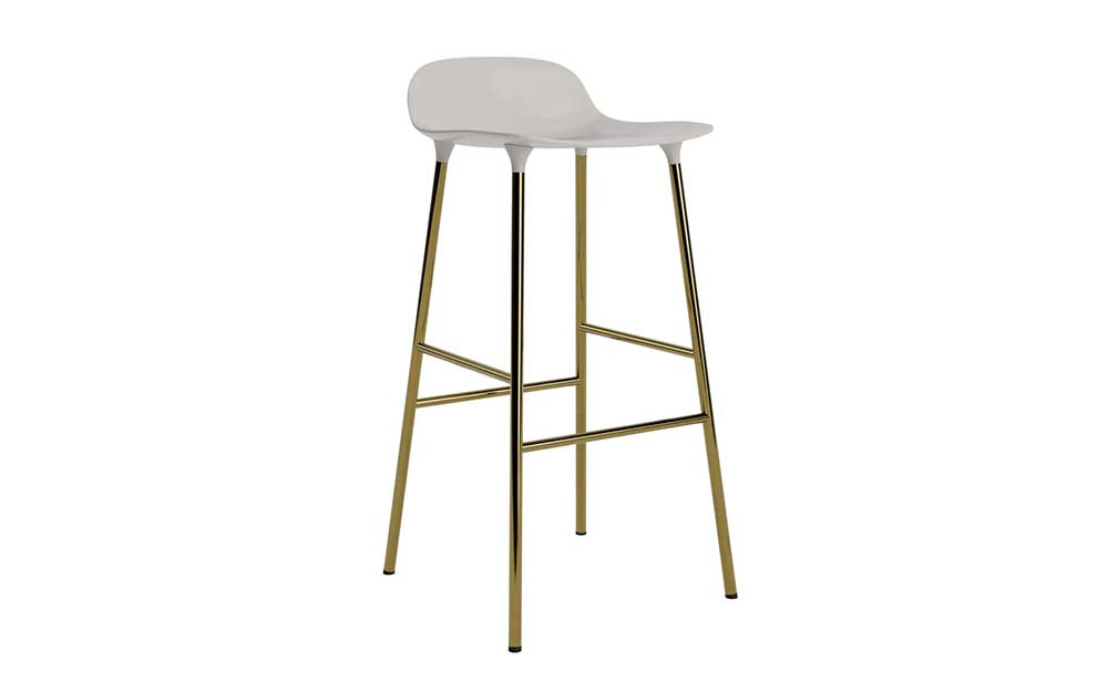 Normann Copenhagen - Form barkruk 75 cm messing (set van 2)