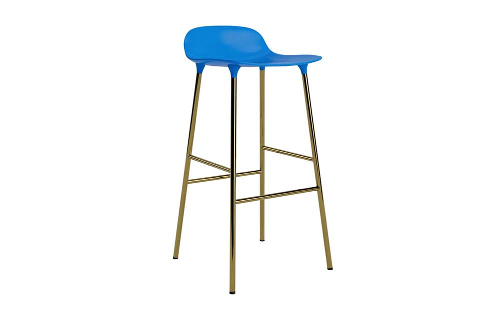 Normann Copenhagen - Form barkruk 75 cm messing (set van 2)