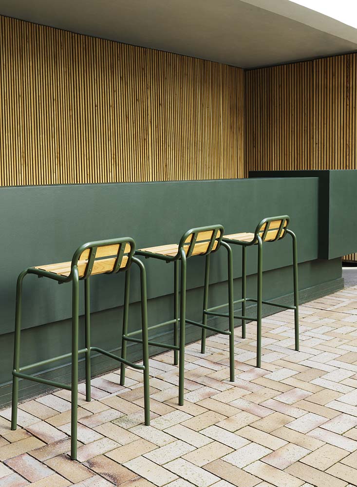 Normann Copenhagen - Vig barkruk 75 cm Robinia (set van 2)