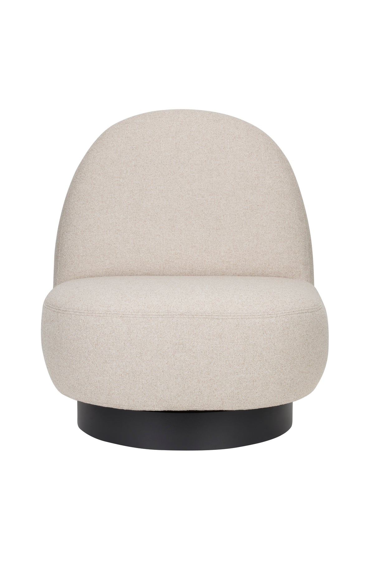Zuiver Eden loungestoel Cappuccino zijaanzicht