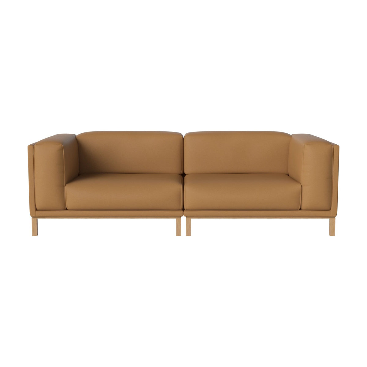 Bolia Cosy 2-zitsbank sydney - leather - light cognac, oiled oak, 00-018-06_00727