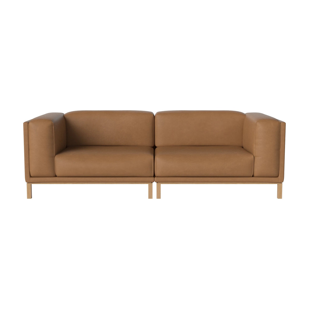 Bolia Cosy 2-zitsbank sydney - leather - cognac, oiled oak, 00-018-06_00926