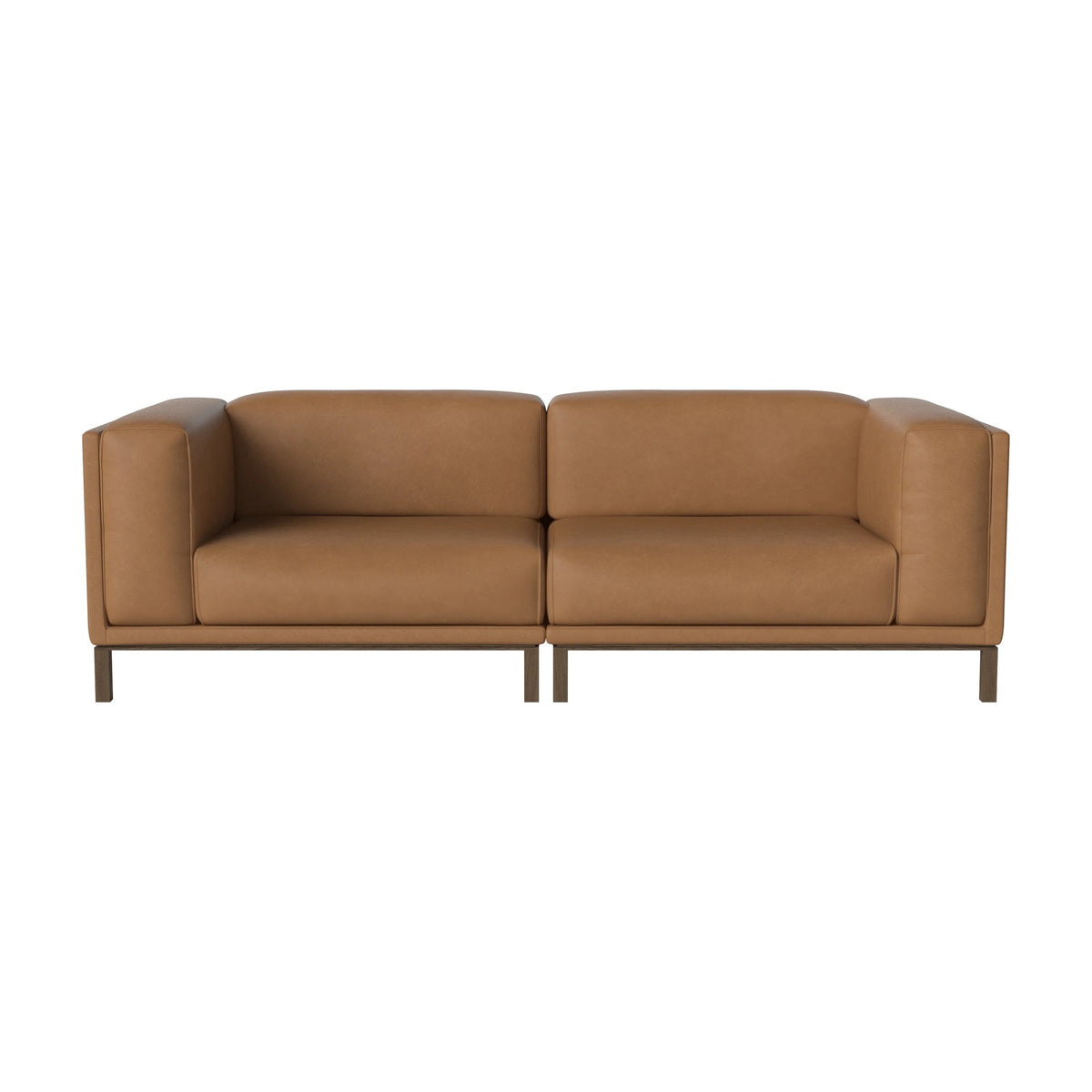 Bolia Cosy 2-zitsbank sydney - leather - cognac, dark oiled oak, 00-018-06_00927