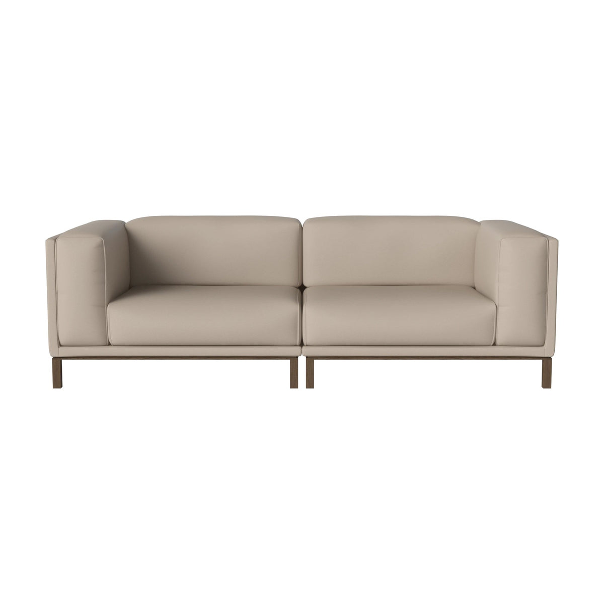 Bolia Cosy 2-zitsbank sydney - leather - sand, dark oiled oak, 00-018-06_01271