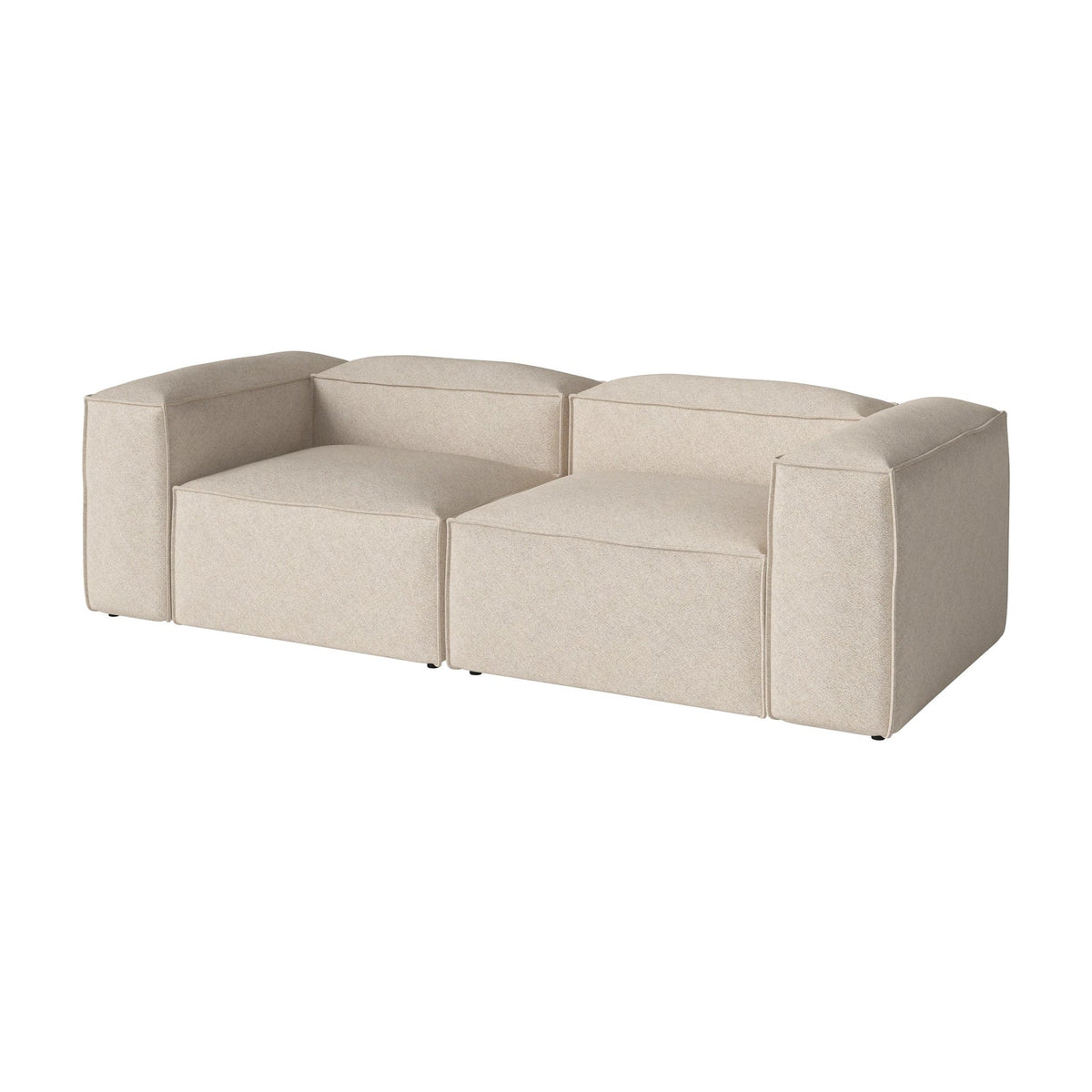 Bolia Cosima 2-zitsbank monza - bouclé - beige schuin aanzicht, 00-054-01_00183