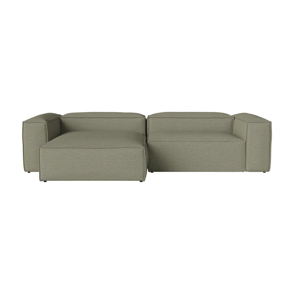 Bolia Cosima 3-zitsbank met chaise longue monza - bouclé - green, links, 00-054-09_00173