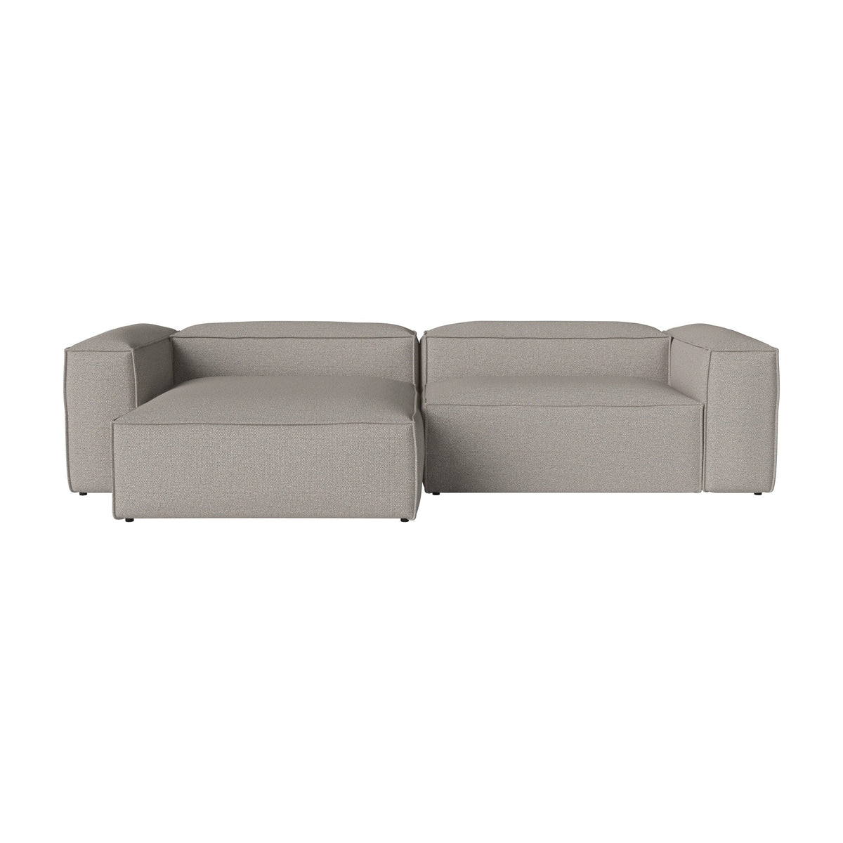 Bolia Cosima 3-zitsbank met chaise longue monza - bouclé - grey white, links, 00-054-09_00174