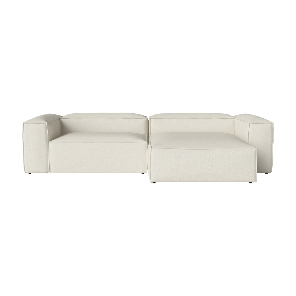 Bolia Cosima 3-zitsbank met chaise longue monza - bouclé - ivory, rechts, 00-054-10_00175