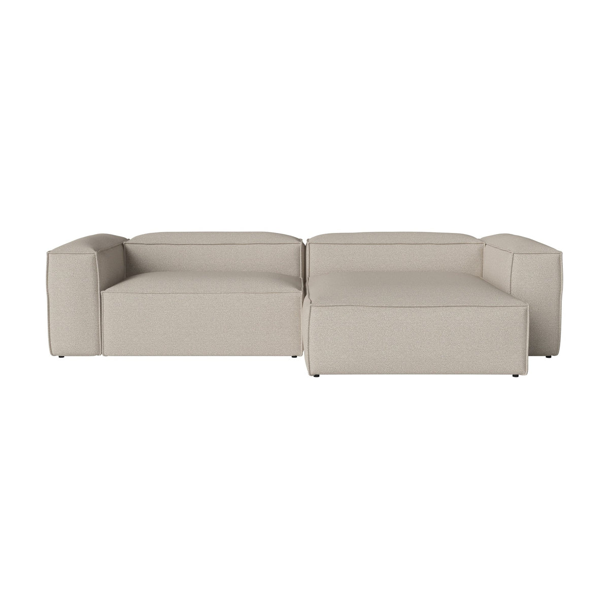 Bolia Cosima 3-zitsbank met chaise longue monza - bouclé - light sand, rechts, 00-054-10_00258